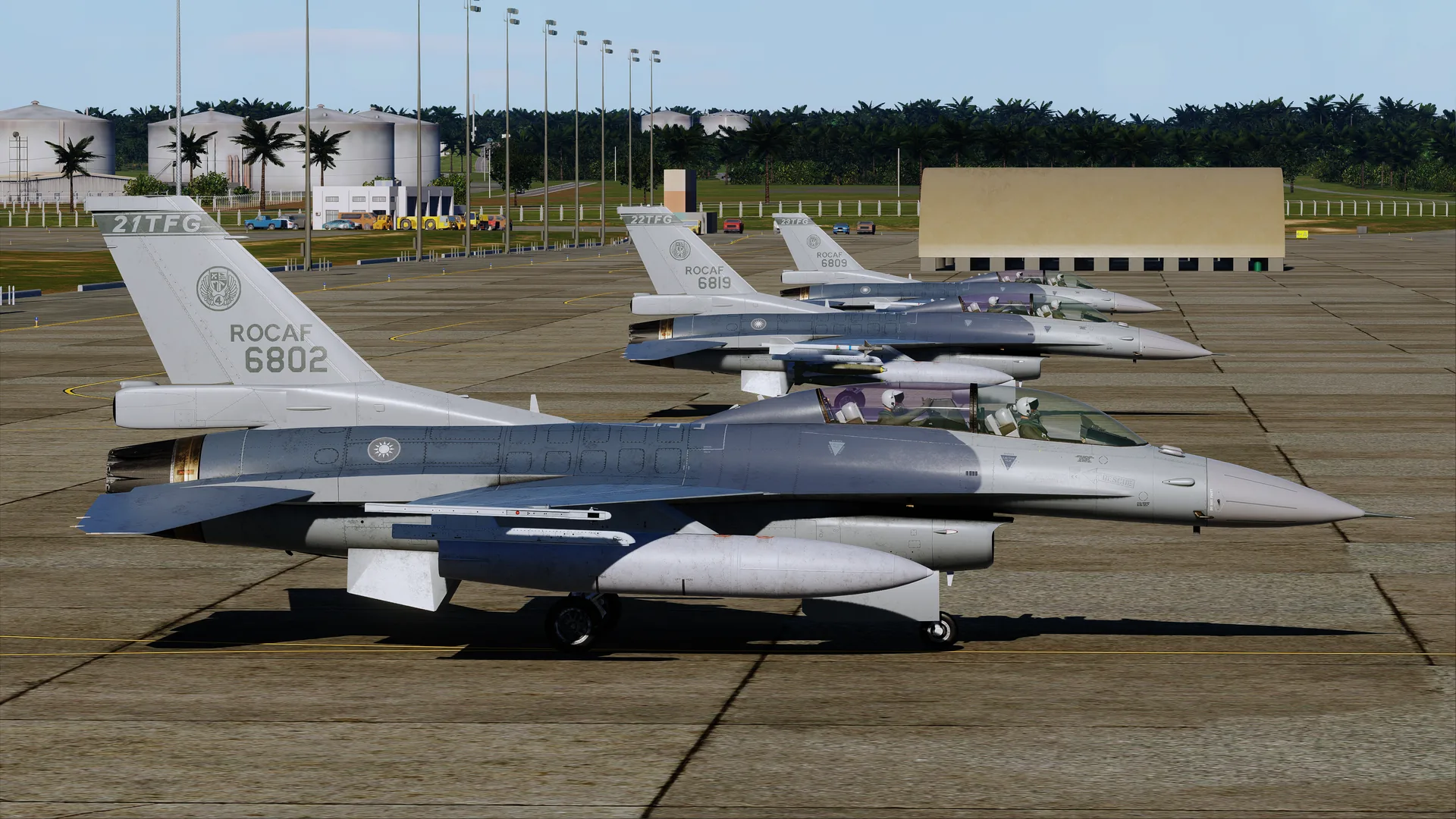 M75 DCS VAC 飛行任務畫面 — 戰機編隊執行任務